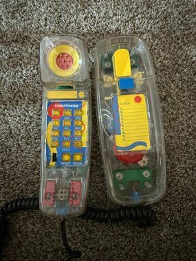 Vintage Conairphone SW205 Clear Transparent Neon Landline Phone